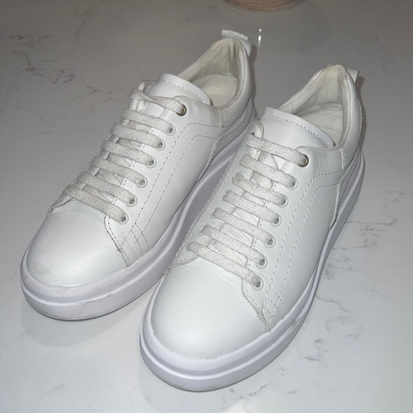 Zara White Platform Sneakers - Picture 3 of 6